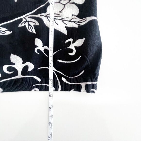 Moeina Collection Sweater Black White Beading Women's S - Picture 6 of 10